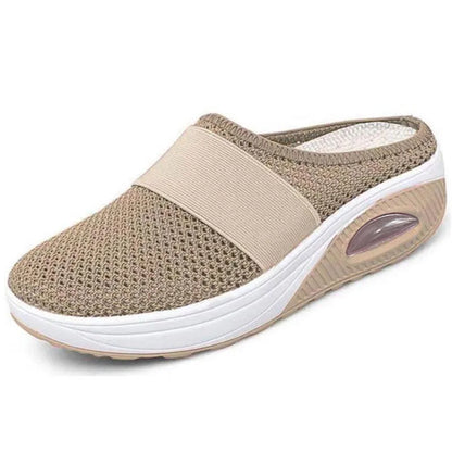Women Wedge Slippers Premium Slippers Vintage Anti-Slip Casual Female Platform Retro Shoes plus Size Orthopedic Diabetic Sandals
