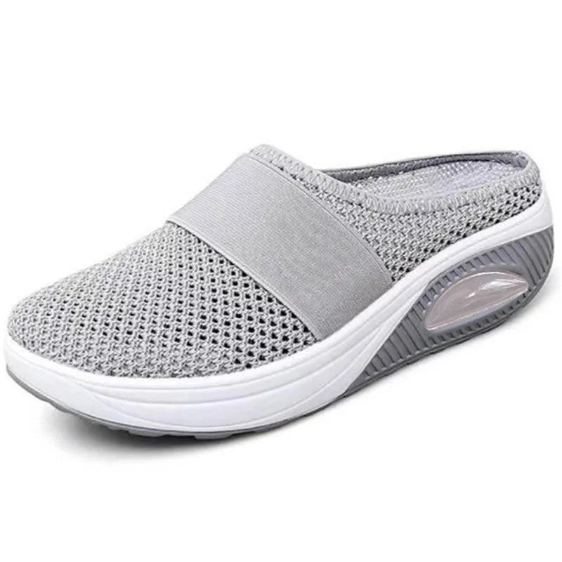 Women Wedge Slippers Premium Slippers Vintage Anti-Slip Casual Female Platform Retro Shoes plus Size Orthopedic Diabetic Sandals